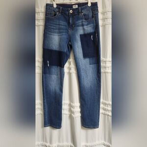 Ellen DeGeneres Blue Denim Jeans with Red Stitching
